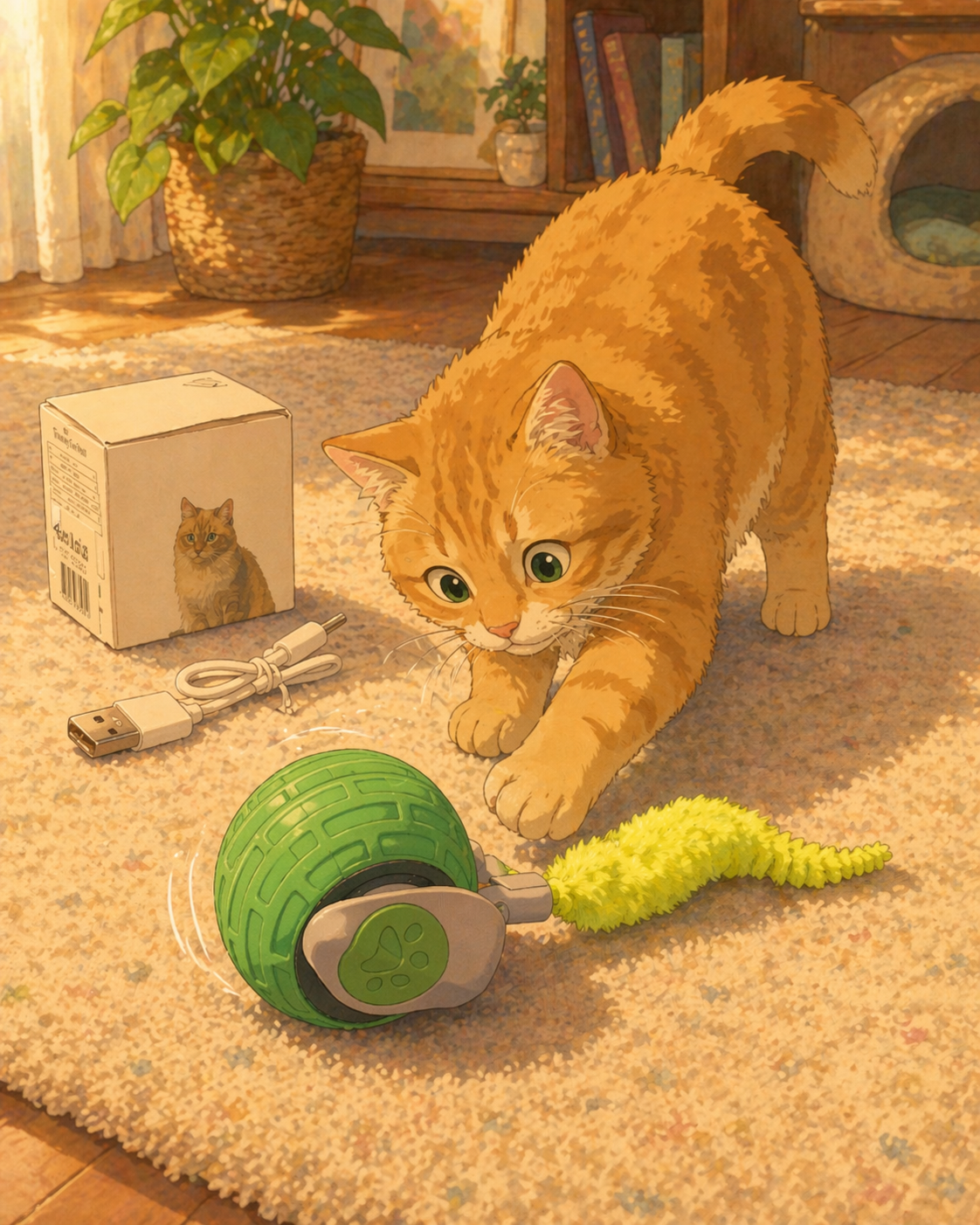 Juguetes interactivos para gatos