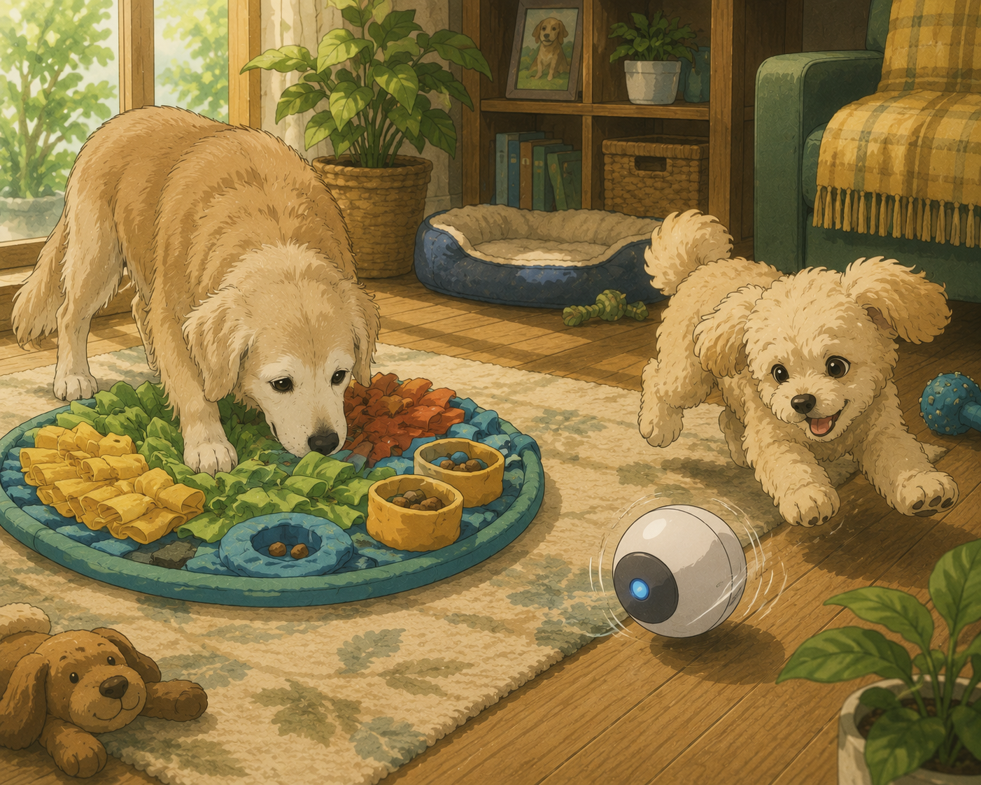 Juguetes interactivos para perros