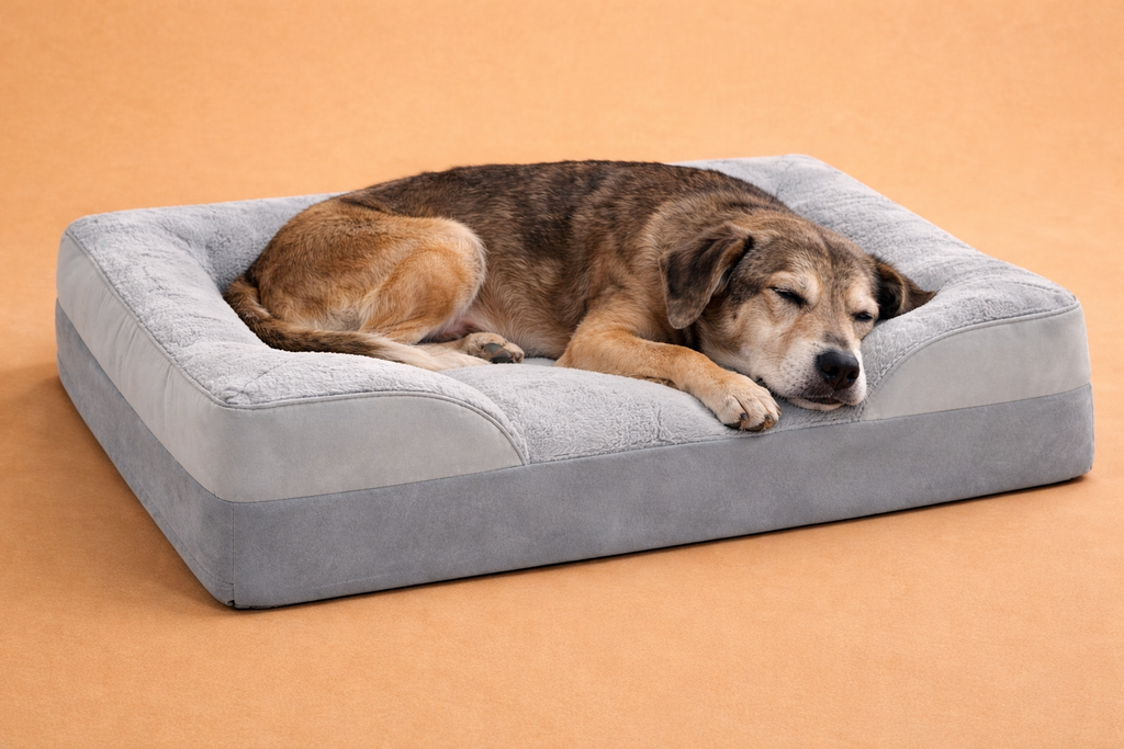 Cama Ortopédica Memory foam para Perros 🐶 – Comodidad para sus articulaciones NanaiPatitas 🐾