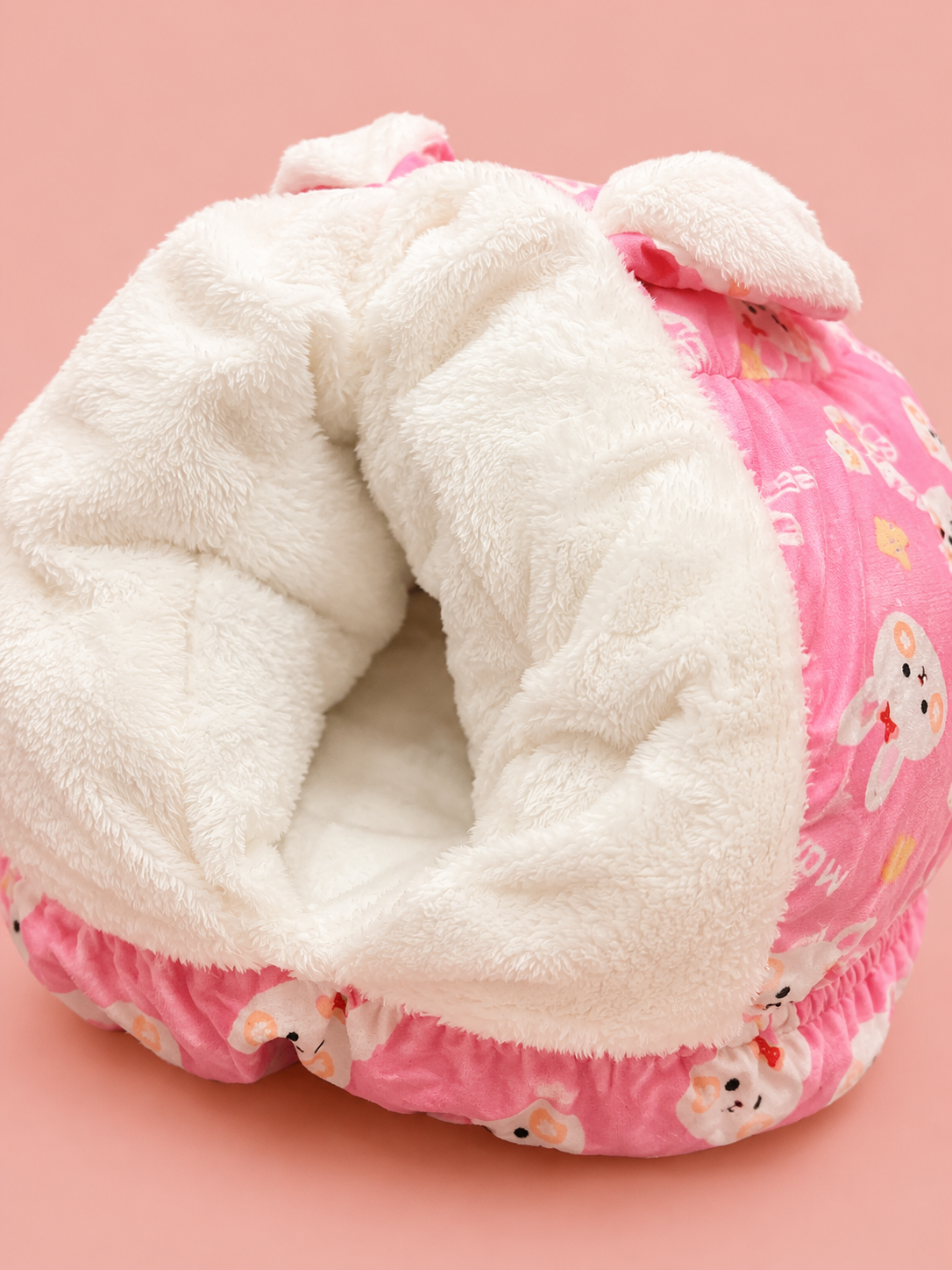 Cama cuevita para Gatos 🐾 | 🐱 Refugio Antiestrés Ultra Suave con Orejitas