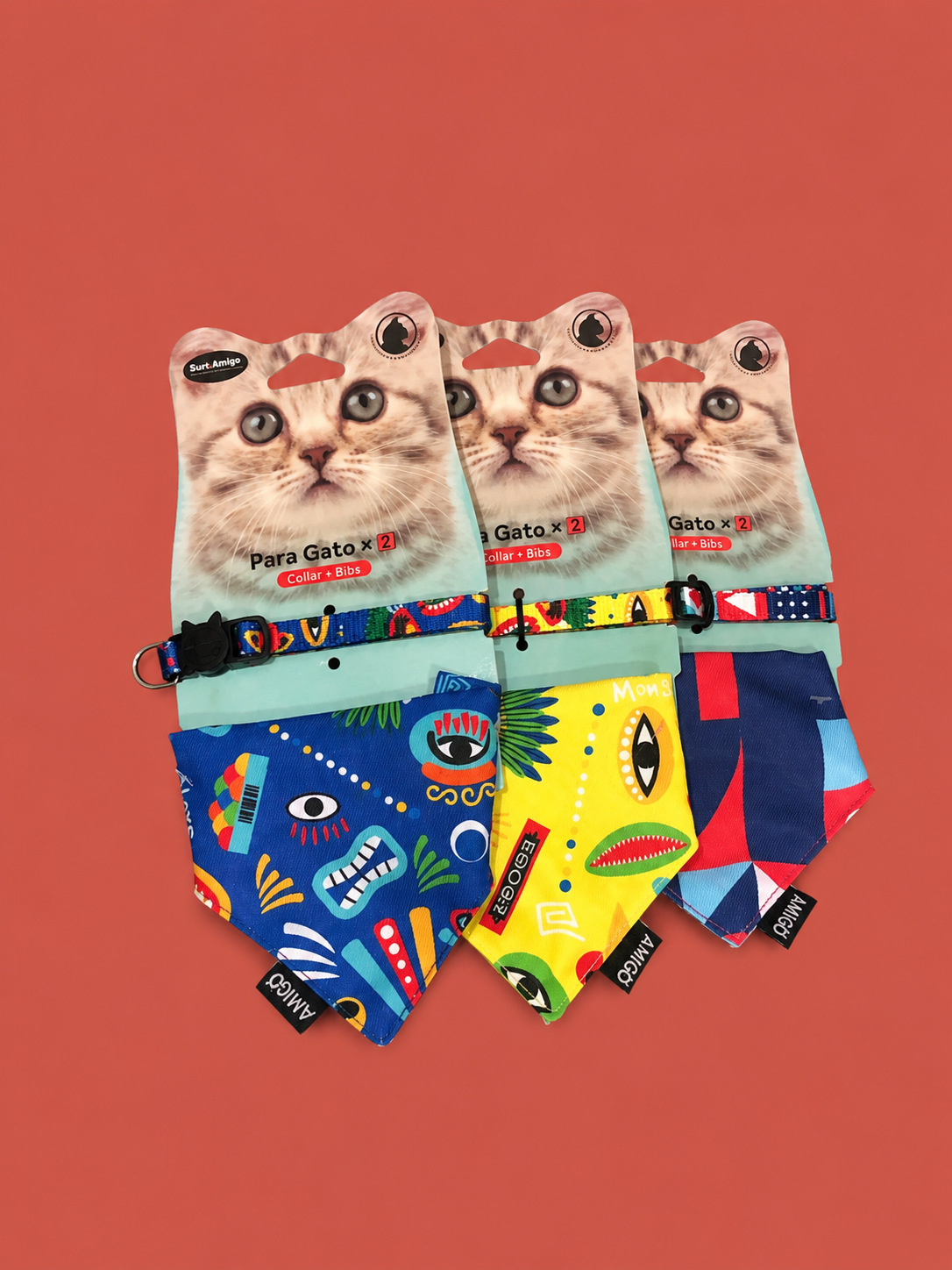 Collar Ajustable + Bandana para Gato | Estilo y Comodidad para tu Michi 🐱✨