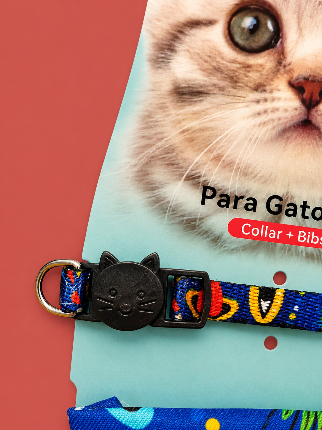 Collar Ajustable + Bandana para Gato | Estilo y Comodidad para tu Michi 🐱✨