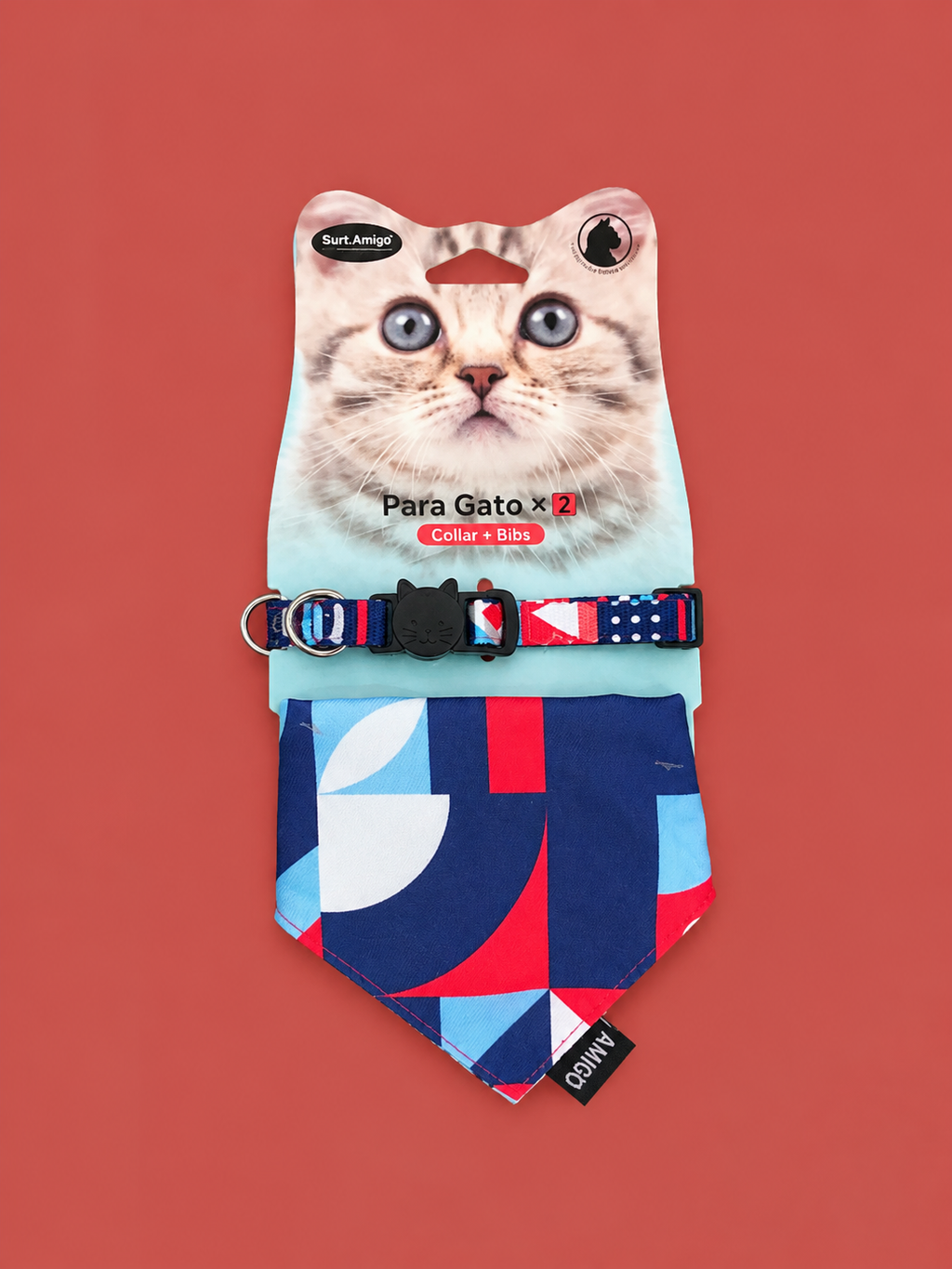 Collar Ajustable + Bandana para Gato | Estilo y Comodidad para tu Michi 🐱✨