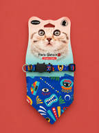 Collar Ajustable + Bandana para Gato | Estilo y Comodidad para tu Michi 🐱✨