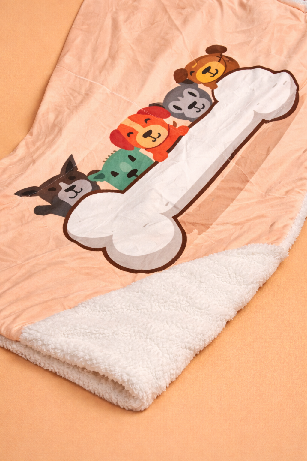 Manta Suave y calientita para Perr@ 🐶 Talla L (89x56 cm)| Diseño tierno perrit@s