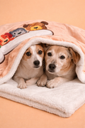 Manta Suave y calientita para Perr@ 🐶 Talla L (89x56 cm)| Diseño tierno perrit@s