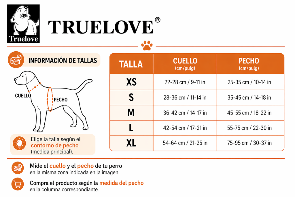 Arnés Anti Escape Truelove para Perros 🐶 | Ajuste Seguro de 3 Puntos