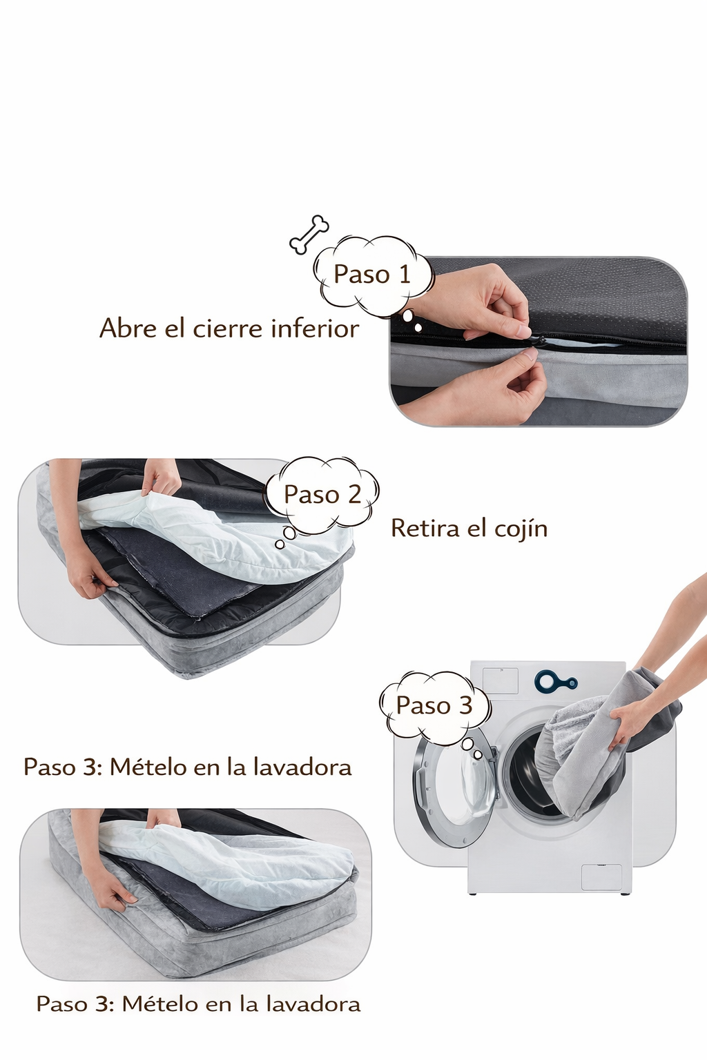 Cama Ortopédica Memory foam para Perros 🐶 – Comodidad para sus articulaciones NanaiPatitas 🐾