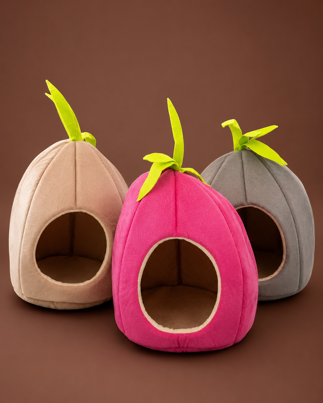 Cama para Michis forma Piña 🍍🐱 | Refugio Suave, Cálido y Adorable