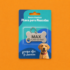 Placa para Mascotas Personalizable 🐾 | Seguridad y Estilo para tu Mejor Amigo